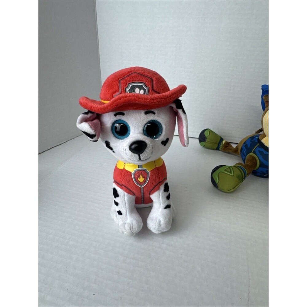 Paw Patrol Plush TY Marshall Chase Rubble Lot Of 4 - Picture 10 of 13